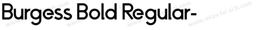 Burgess Bold Regular字体转换